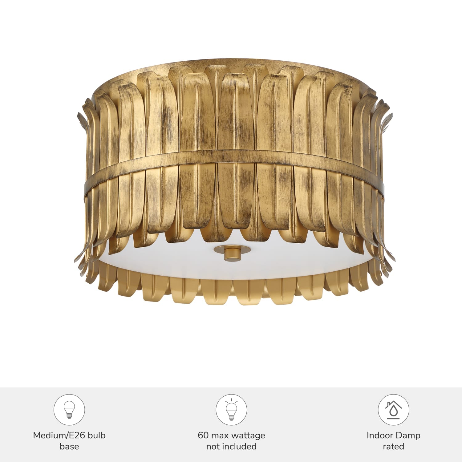 Valdaz 3 Light Large 15 Inch Flush - Image 3