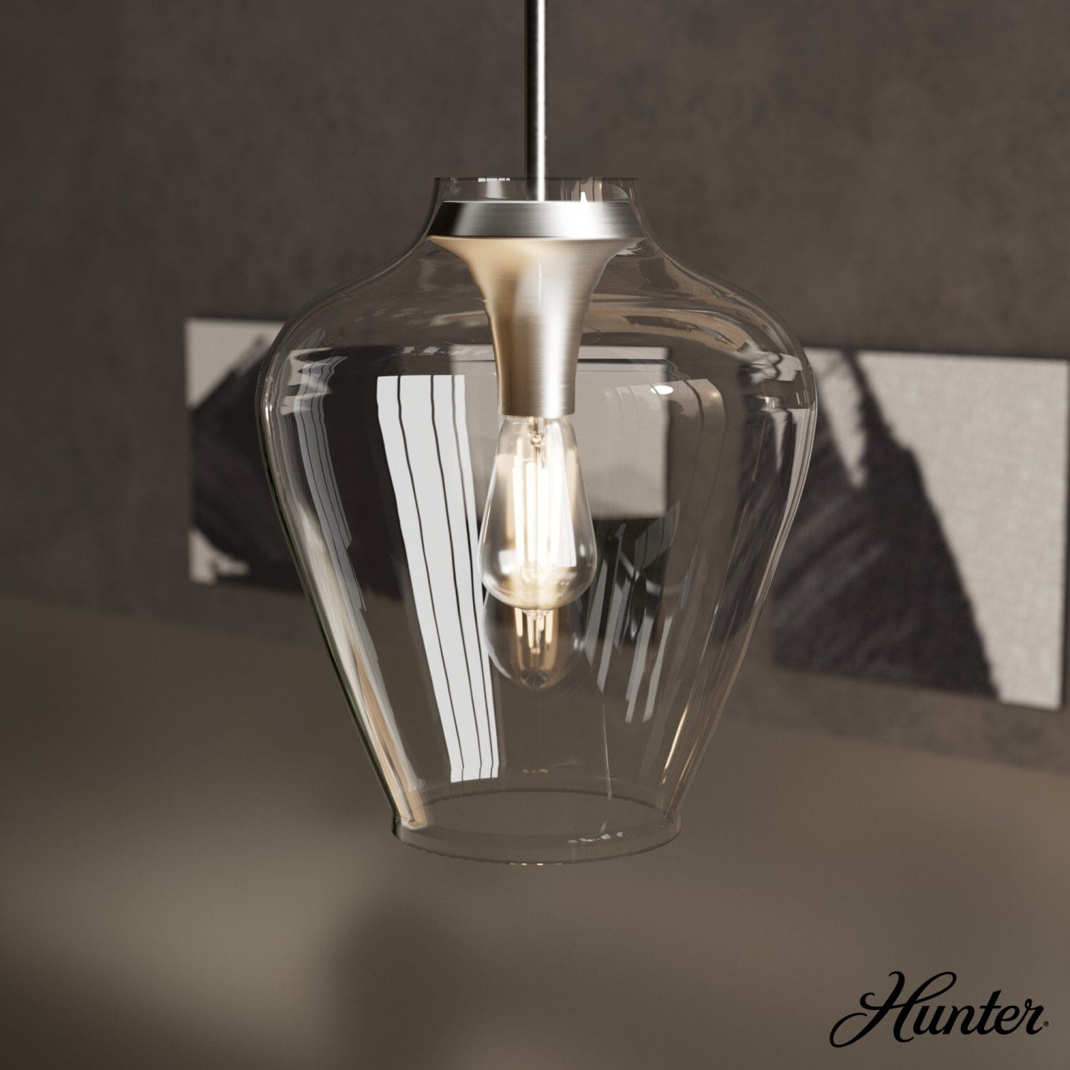 1 Light Medium 12 Inch Pendant