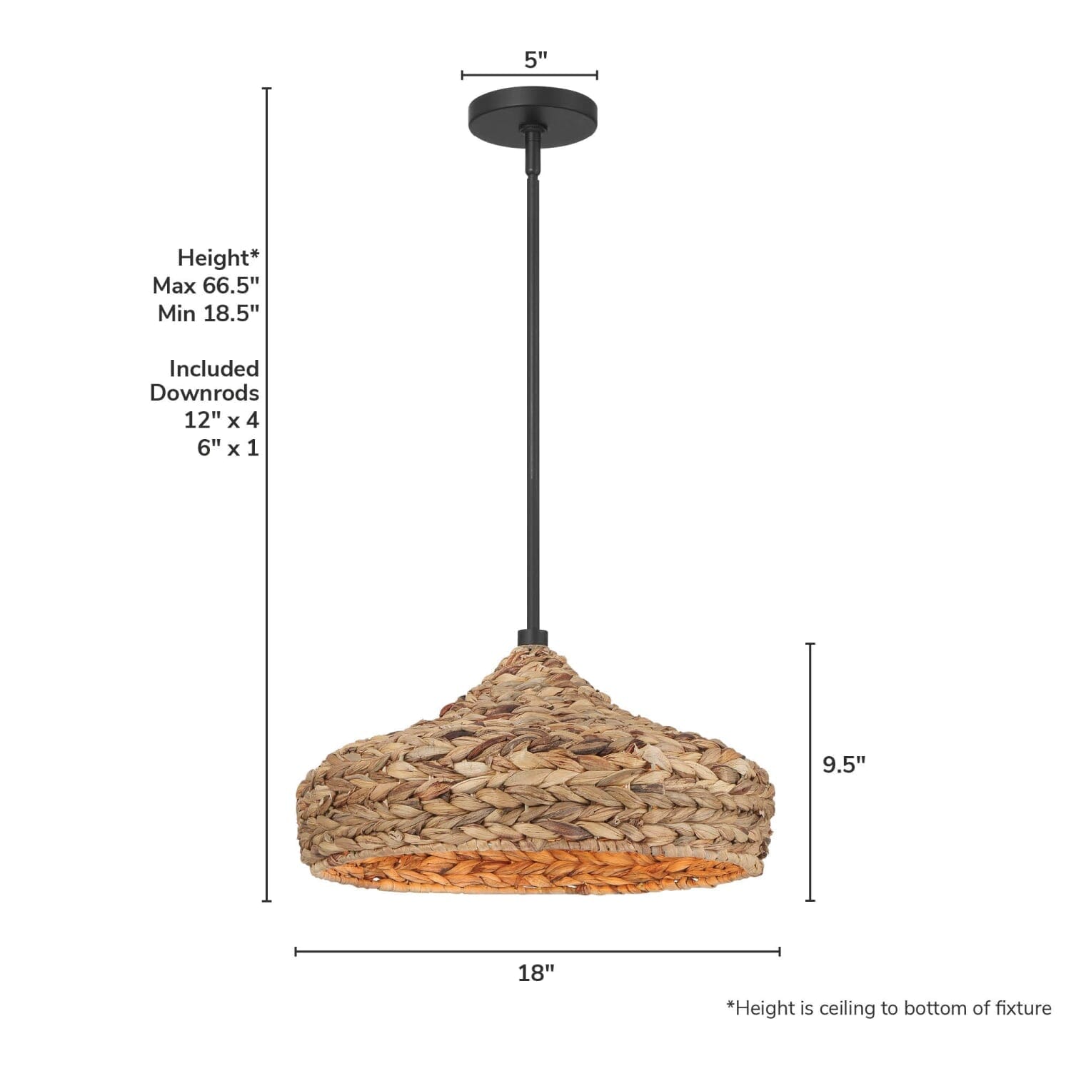 Cambria 1 Light Large 18 Inch Pendant - Image 4