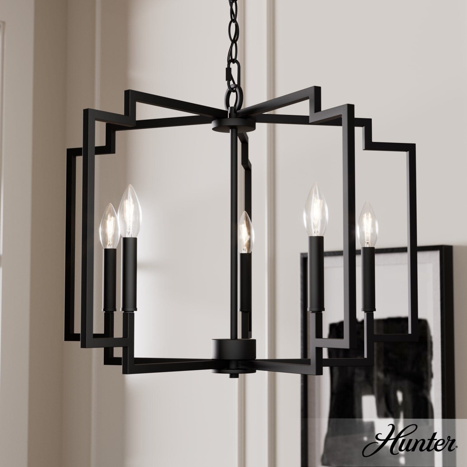 5 Light Medium 24 Inch Chandelier