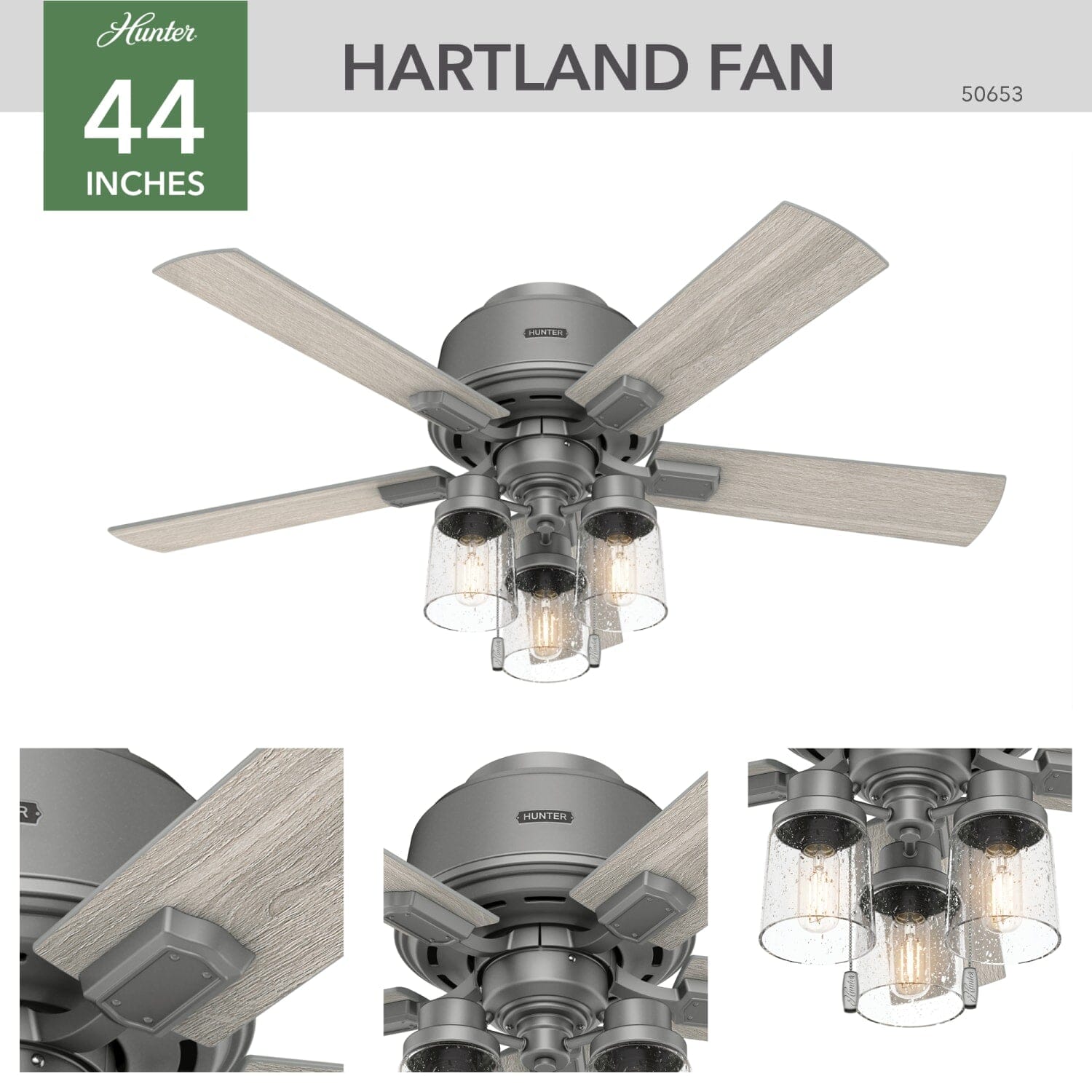 Hartland Low Profile with LED Light 44 inch - Image 2