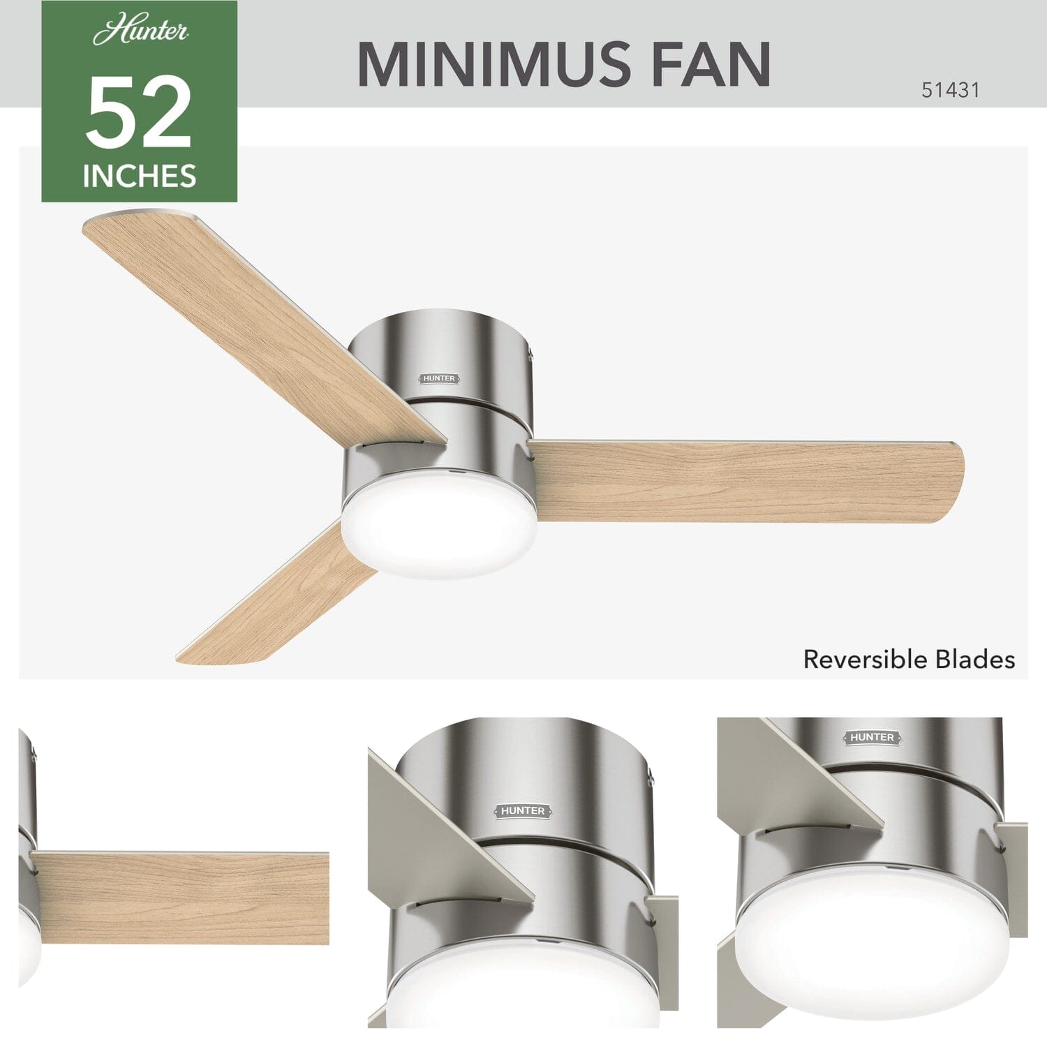 Minimus with LED Light 52 inch - Image 4