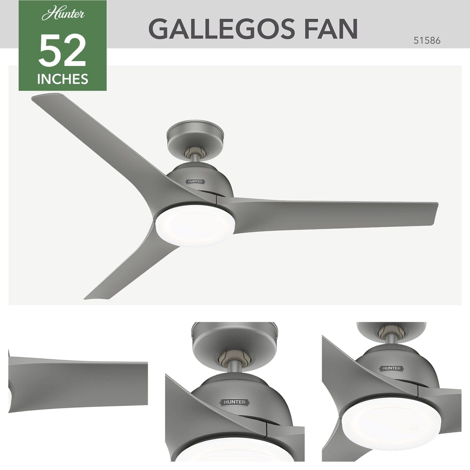 Gallegos Outdoor with Light 52 inch - Image 3