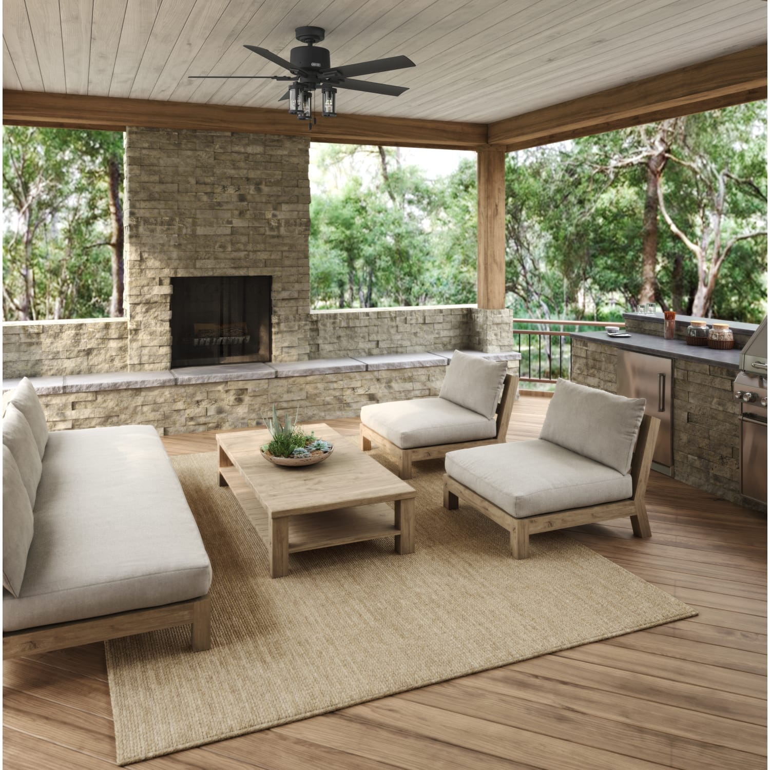 Lawndale Outdoor with LED Light 52 inch - Image 3