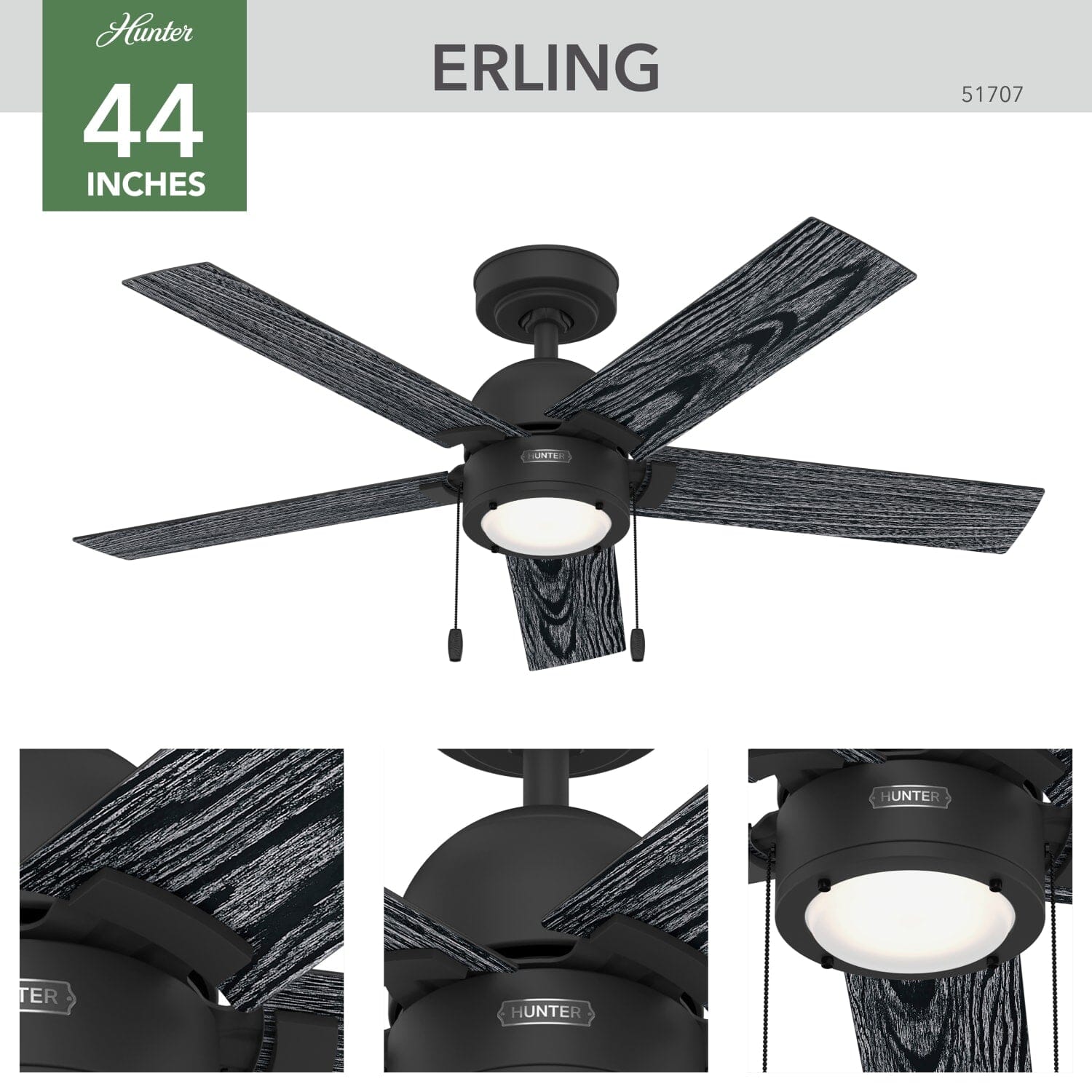 Erling with LED Light 44 inch - Image 3