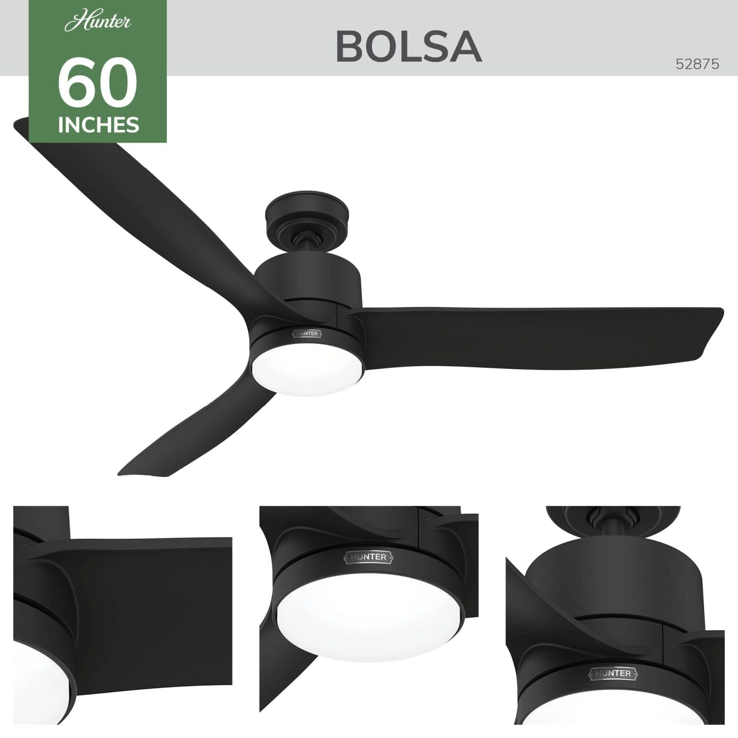 Bolsa 60 inch with LED Light and Remote - Image 4