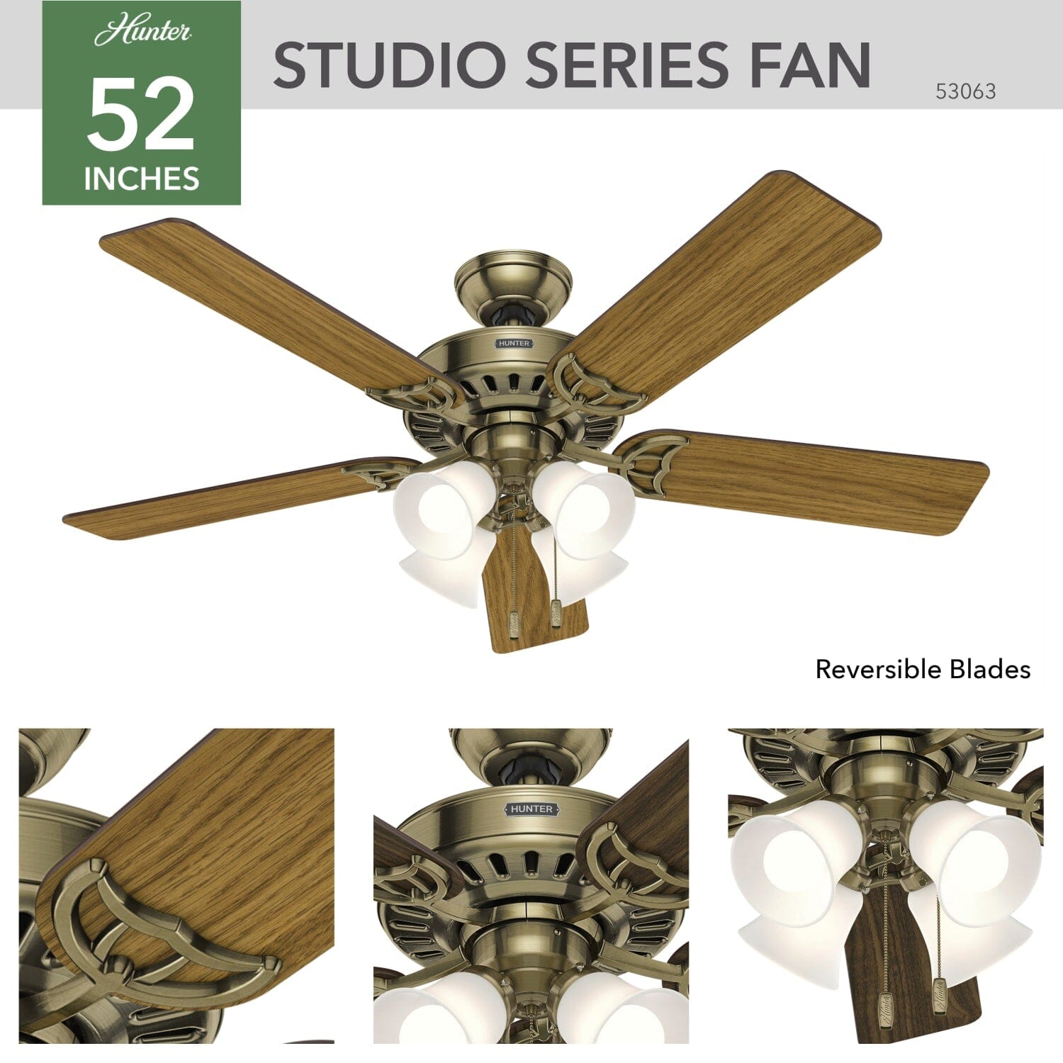 Studio Series with 4 Lights 52 inch - Image 6