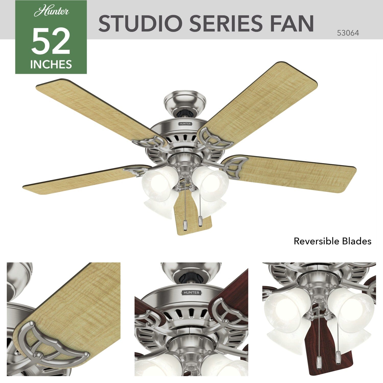 Studio Series with 4 Lights 52 inch - Image 5