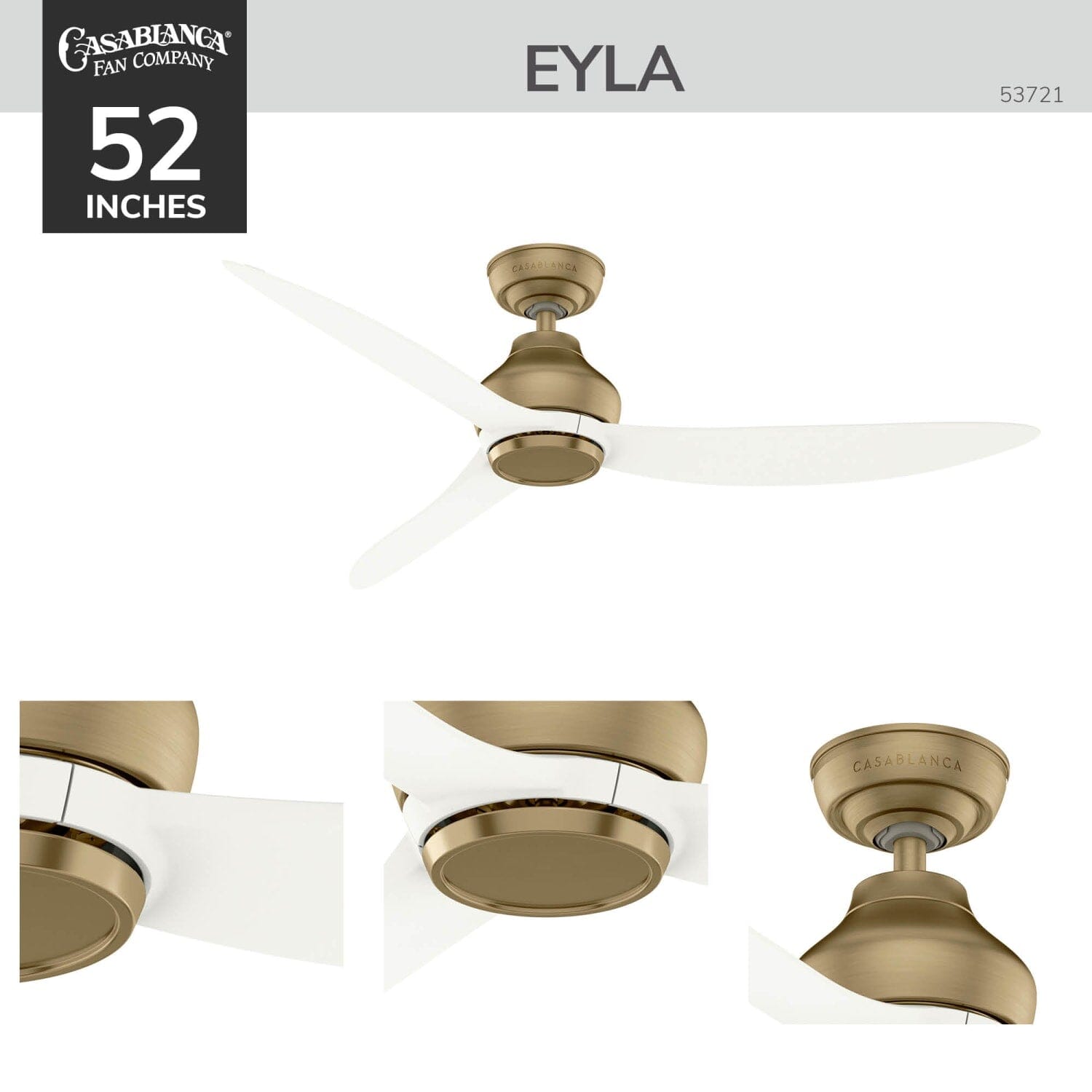 Eyla Outdoor ENERGY STAR 52 inch with wall control and remote - Image 2