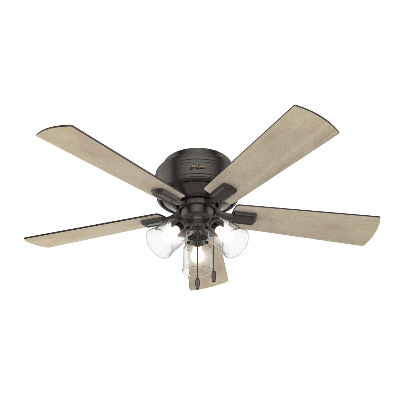 Crestfield Low Profile with 3 LED Lights 52 inch