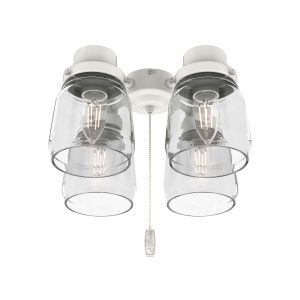 Original 4 Light Accessory Fitter and Glass, White - 99384