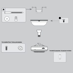Hanging System Kit-Antique Pewter - K006501306