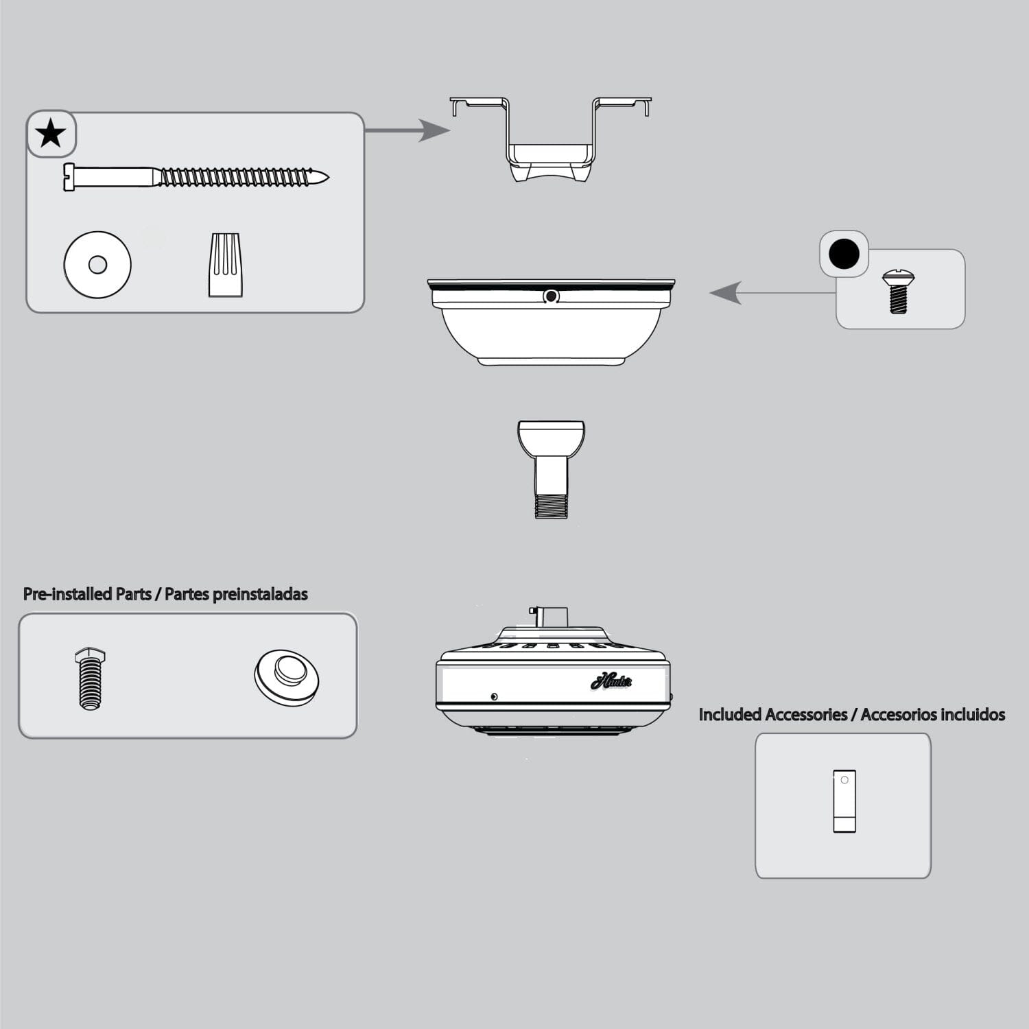 Hanging System-Trilobe-Premier Bronze - K006501733