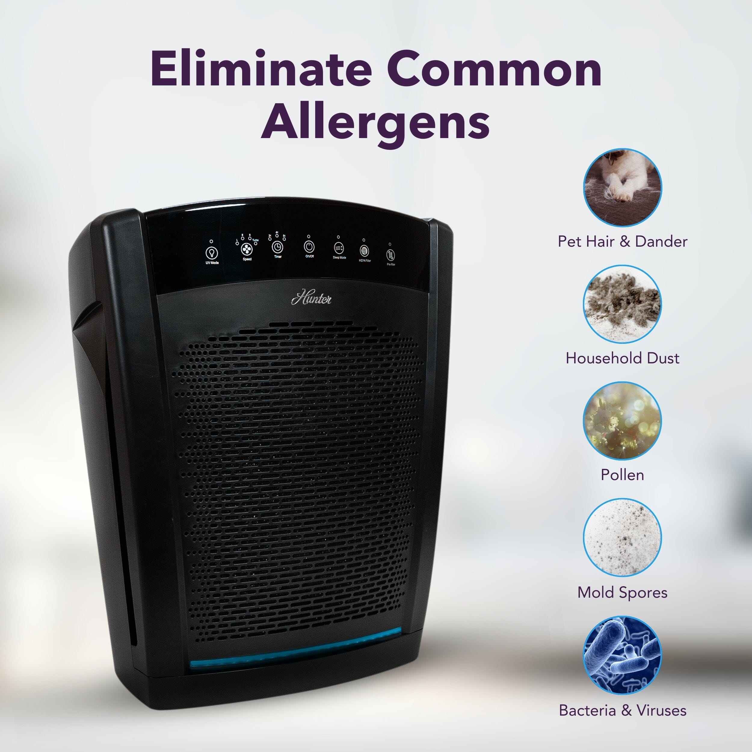 HP850UV Large UVC Multi-Room Console Air Purifier - Image 3